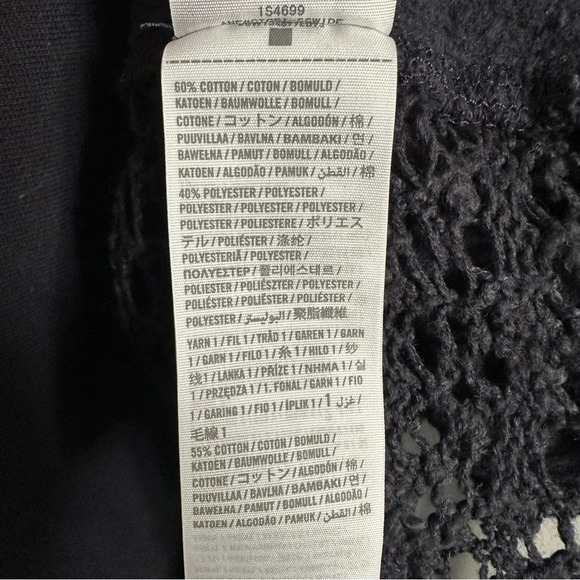 Abercrombie‎ and Fitch Black Sweater with Crochet back. Small - Picture 6 of 6